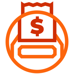 receipt coming out of machine