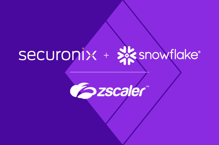 securonix, snowflake, and zscaler logo