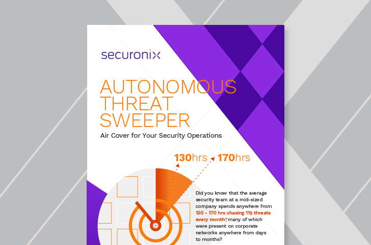 securonix report cover page on top of a gray abstract background