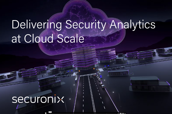 securonix e-banner with a digital cloud and circuit board