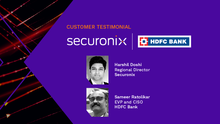 Securonix Customer Testimonial with Sameer Ratolikar of HDFC Bank