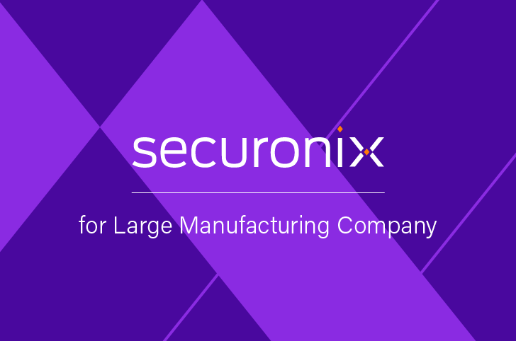 securonix logo for large manufacturing company