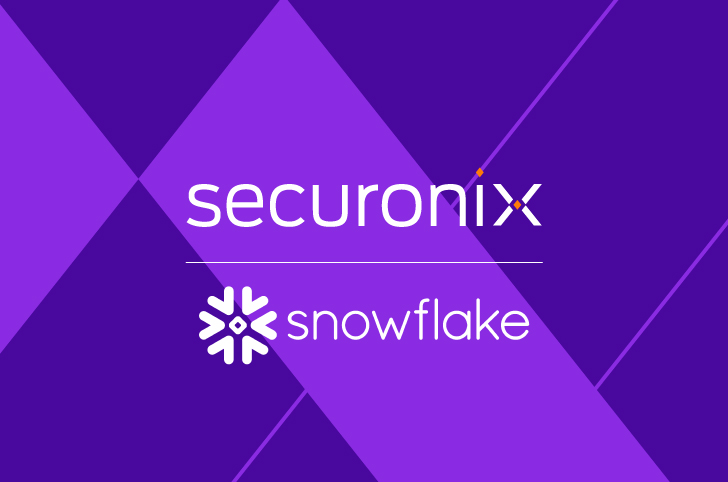 securonix and snowflake logos