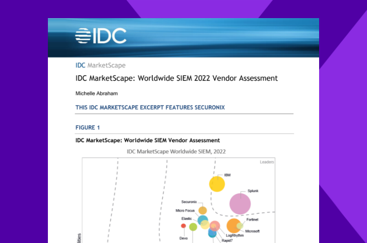 IDC MarketScape: Worldwide SIEM 2022 Vendor Assessment