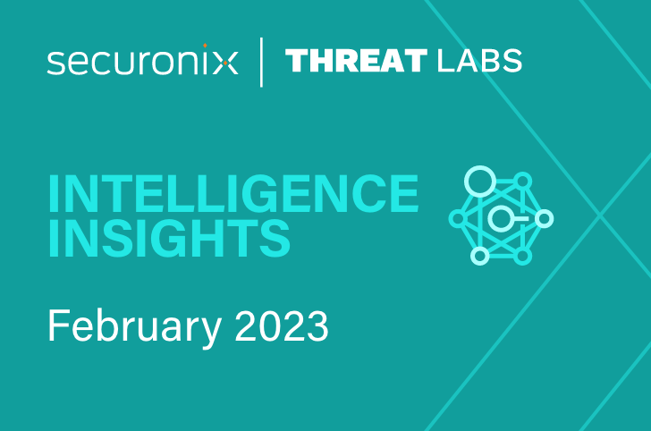 Securonix Threat Labs Monthly Intelligence Insights – February 2023
