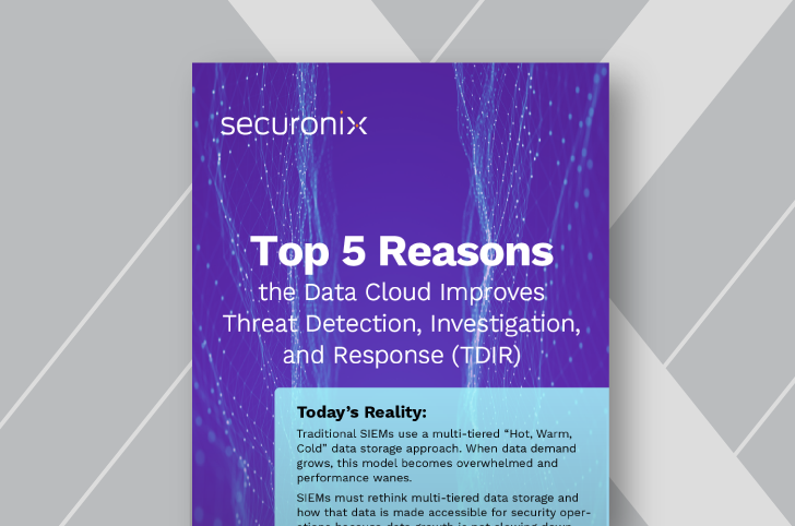 Top 5 Reasons the Data Cloud Improves Threat Detection, Investigation, and Response (TDIR)