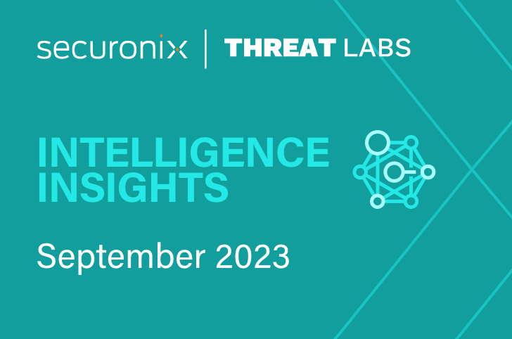 Securonix Threat Labs Monthly Intelligence Insights – September 2023