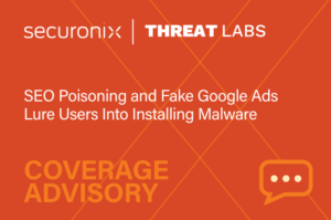 securonix and threat labs logos and an orange speech bubble icon