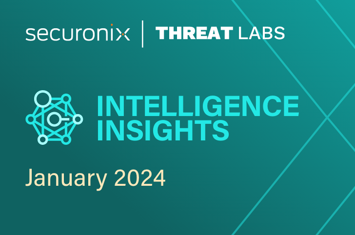 Securonix Threat Labs Monthly Intelligence Insights – January 2024
