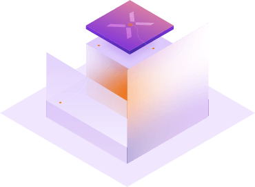 securonix logo with 3D illustration of cubes and data points