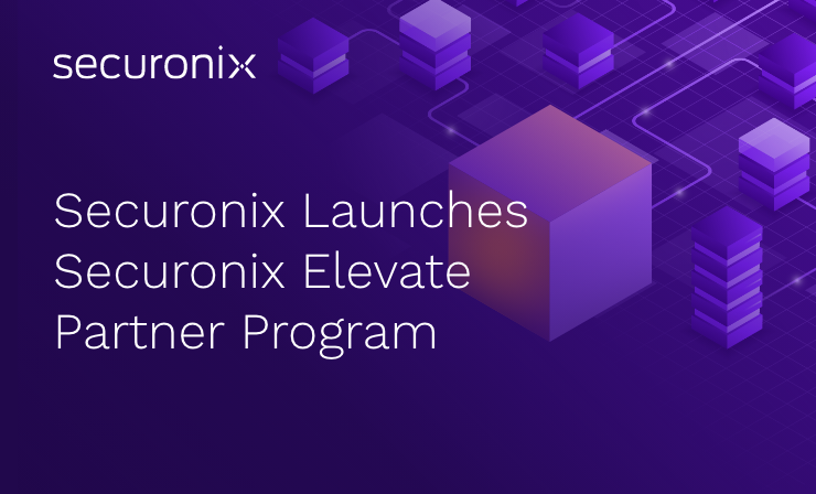 securonix e-banner with abstract digital texture and icons